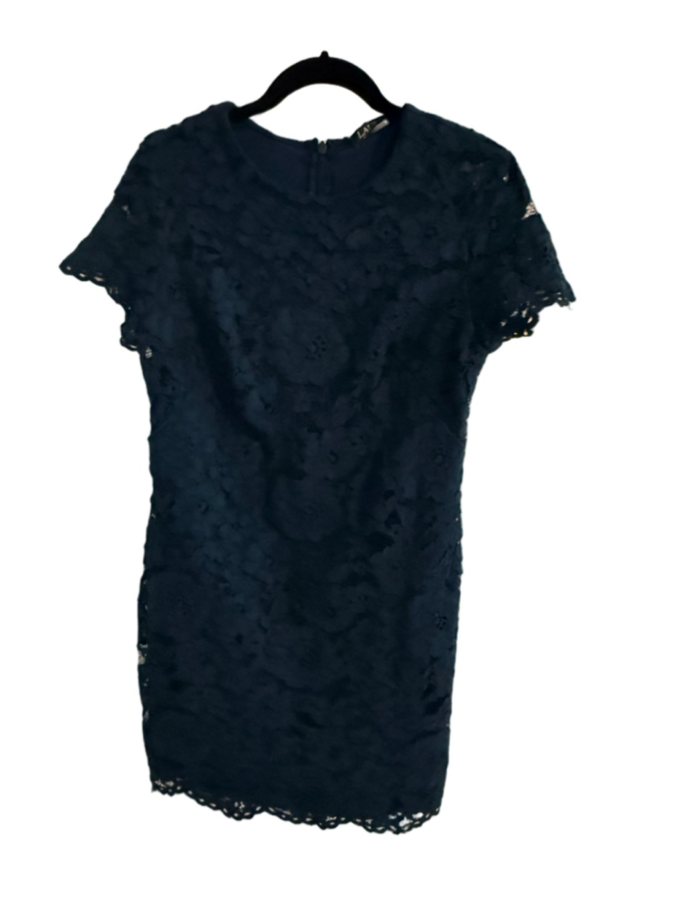 Lauren Ralph Lauren Navy Lace Sheath Dress – Size 14P petite